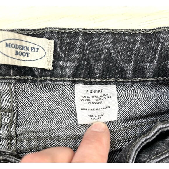 Canyon River Blues Jeans Women's 6 Short Blue Dark Wash Boot Cut Jeans - Picture 10 of 14